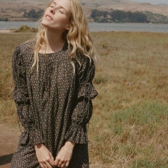 NWT Doen Buttercup Dress - Black Winter Ditsy - Picture 7 of 8